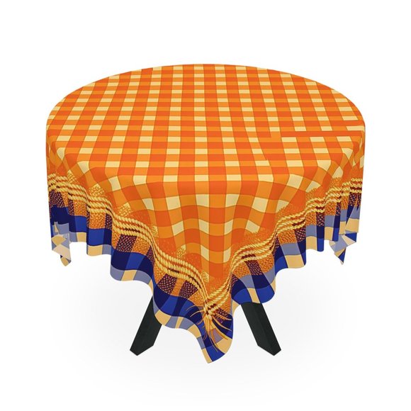 Orange Tablecloth | Modern table cloth | Rectangle Square or Round Fit | gift - Picture 7 of 10